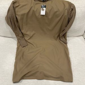 XL Lauren Ralph Lauren Twill Front Sweater Dress